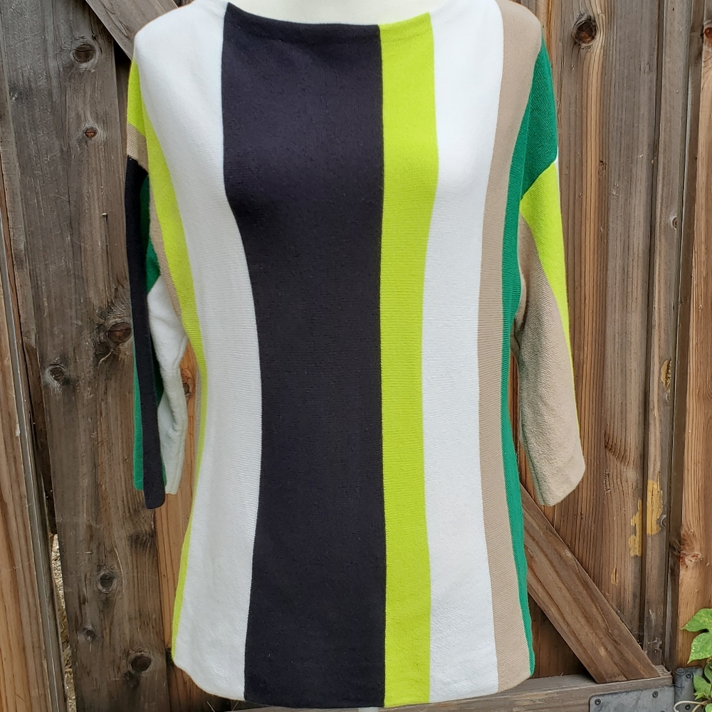 Vintage 90's color block sweater sz M